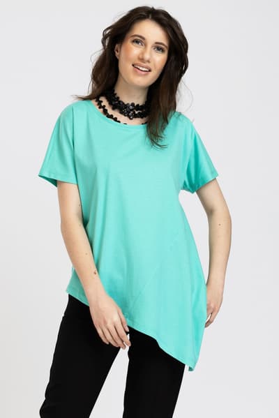 Maglietta verde chiaro con inserti