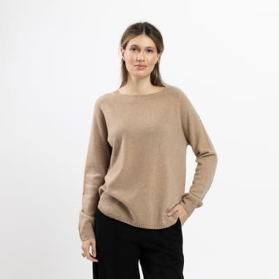 Pulover camel din casmir 01200