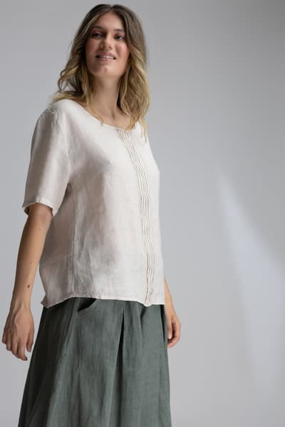 Bluza beige din in 01296