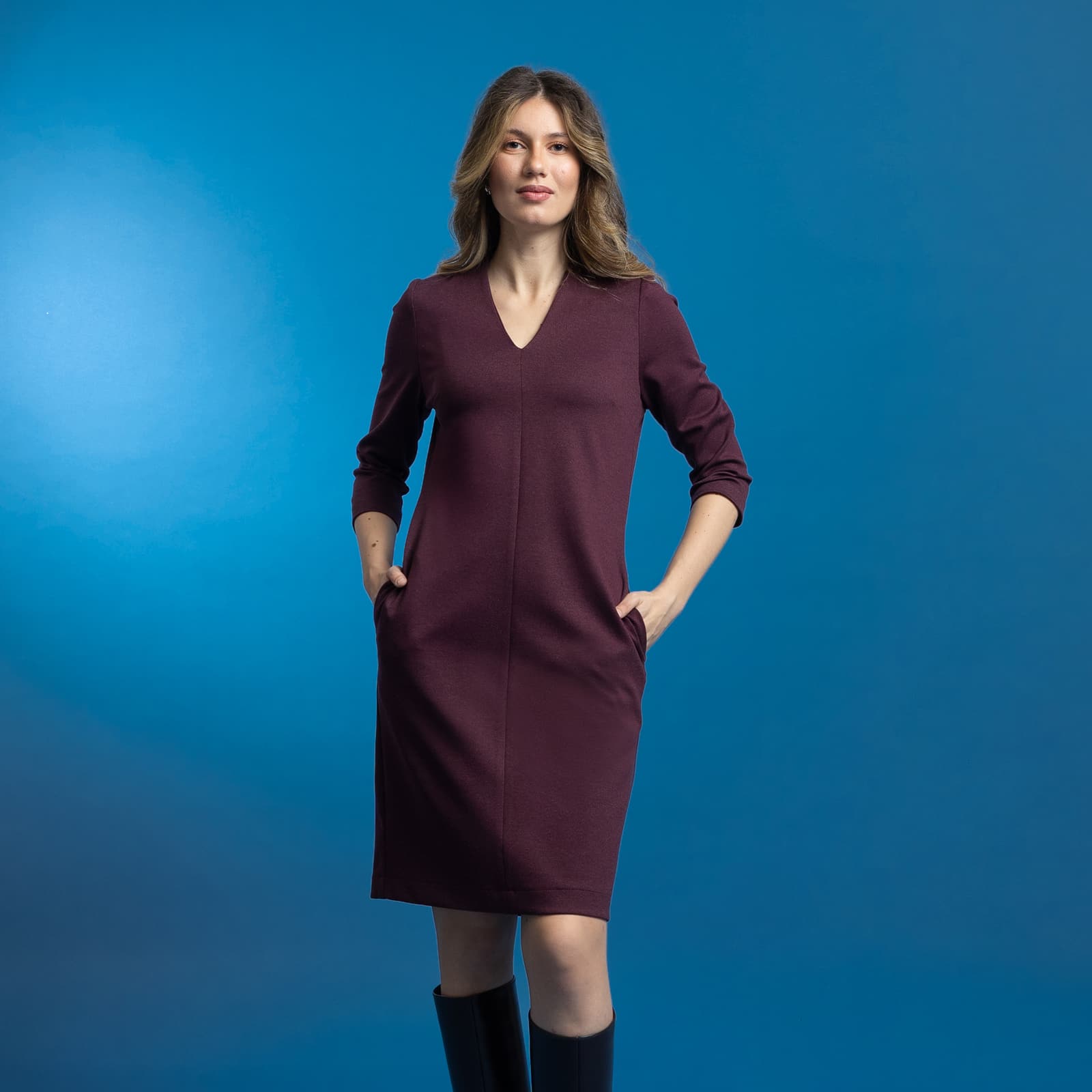 Rochie Lara bordeaux