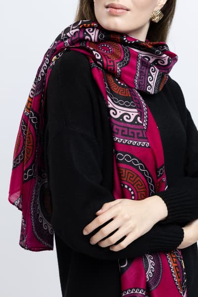 Eșarfă imprimeu antic 01053