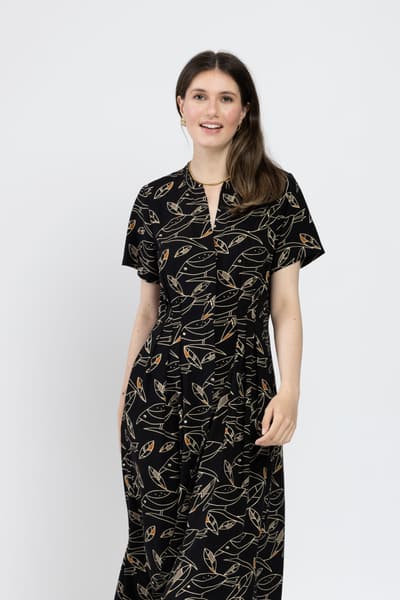 Rochie neagră line art