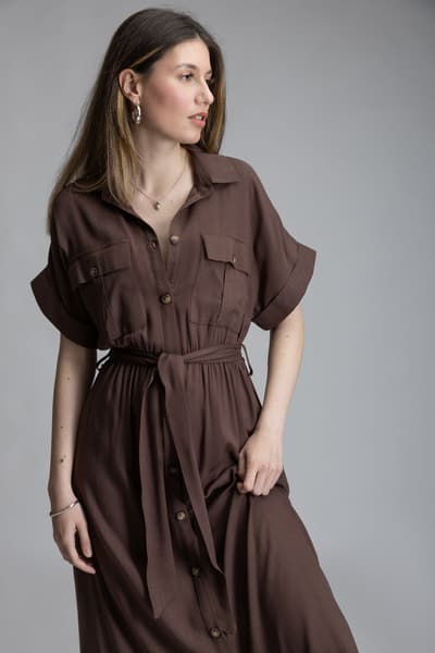 nl-NL Rochie safari brown 01214