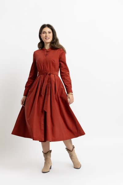 Rochie reiat terracotta