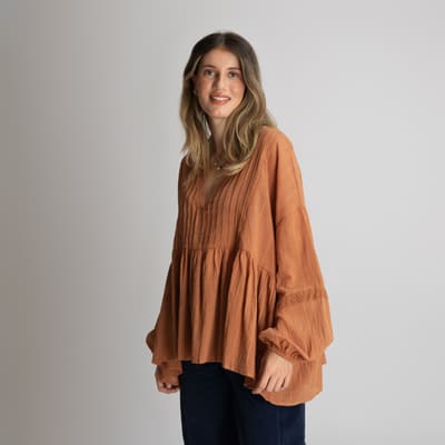 Bluza boho maro 01350