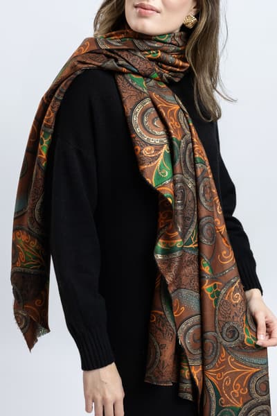 Eșarfă coccio print 01047