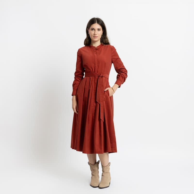 Rochie reiat terracotta