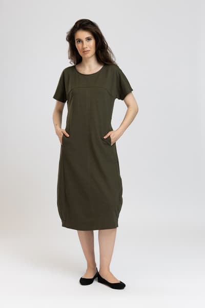Abito casual verde kaki