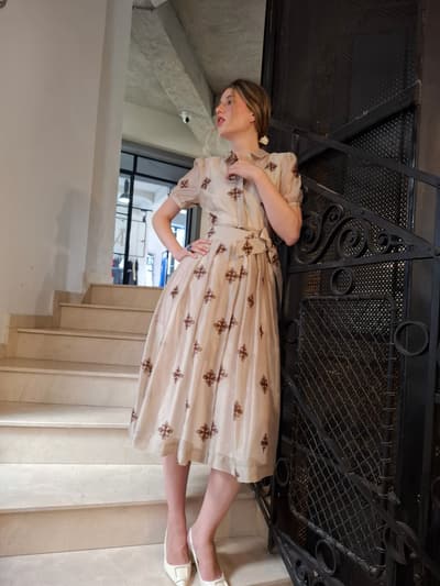 Rochie Aimee ash beige