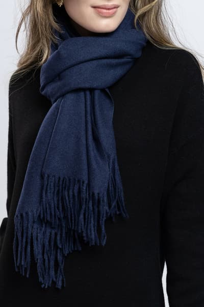 Fular uni bleumarin 01042