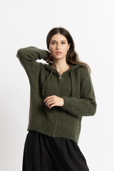 pl-PL Pulover kaki din mohair 01168