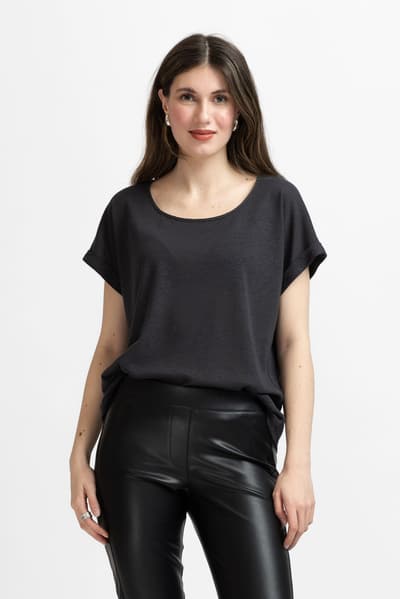 Pulover gri cu șiret