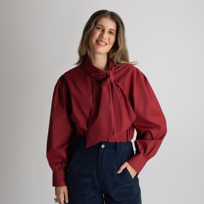 Camasa grena cu funda 01351