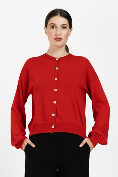 Cardigan roșu 00959