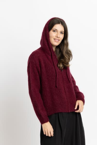 pl-PL Pulover  bordo din mohair 01167