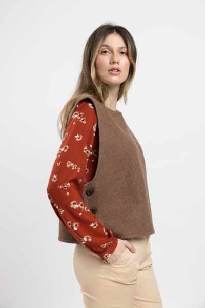 Vesta camel din lana