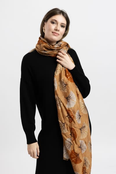 Eșarfă cu imprimeu 01084