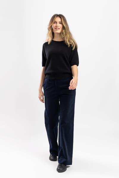Pantalon pipe bleumarin