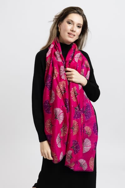 Eșarfă cu imprimeu 01083