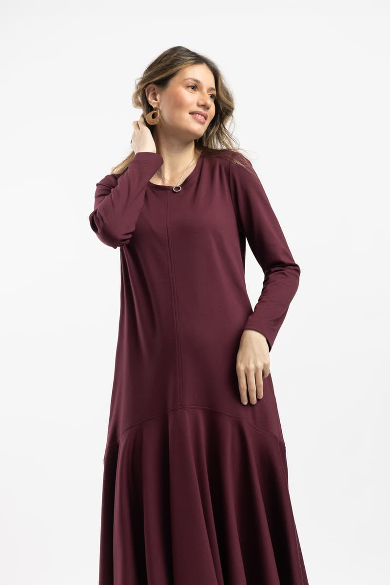 Rochie Lisa bordeaux