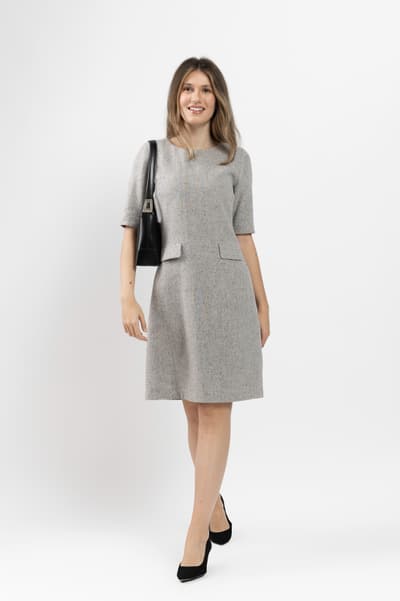 Rochie grey wool