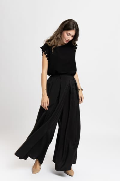 Pantalon lung din modal 01151