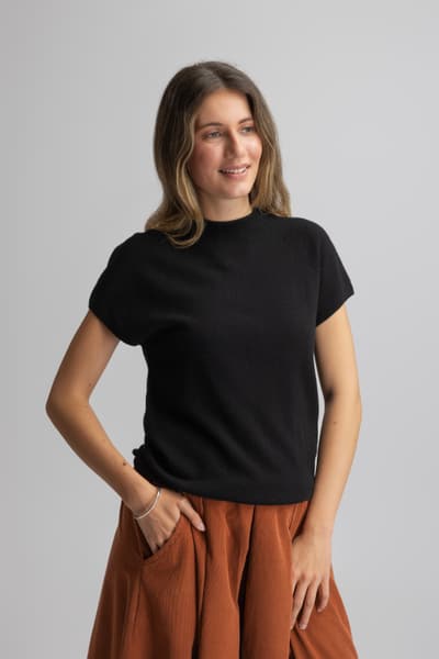 Maleta neagra din casmir 01369