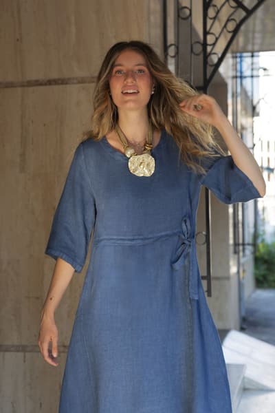 Rochie din in denim 01307
